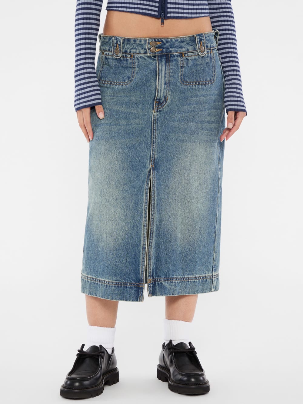 GUESS Originals Denim Midi Skirt - Guess