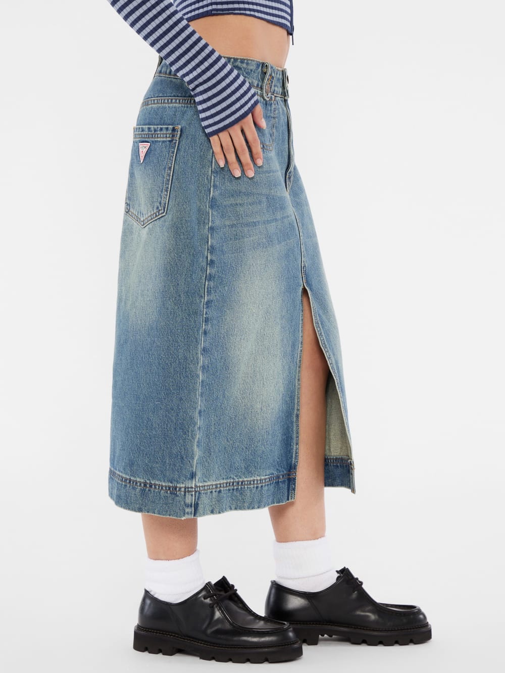 GUESS Originals Denim Midi Skirt - Guess