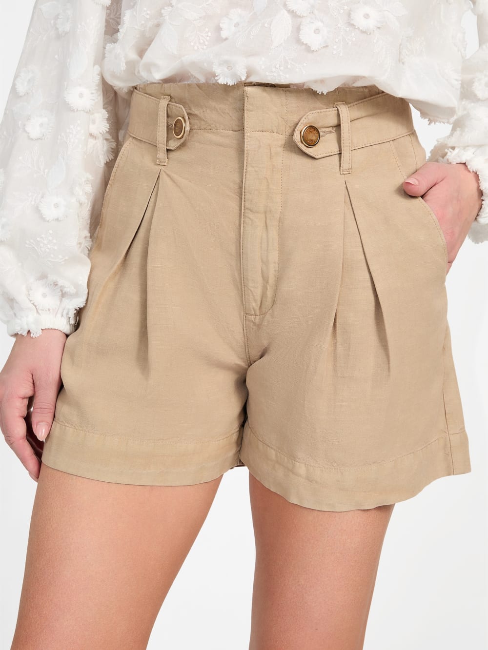 Eco Shaye Linen Shorts - Guess