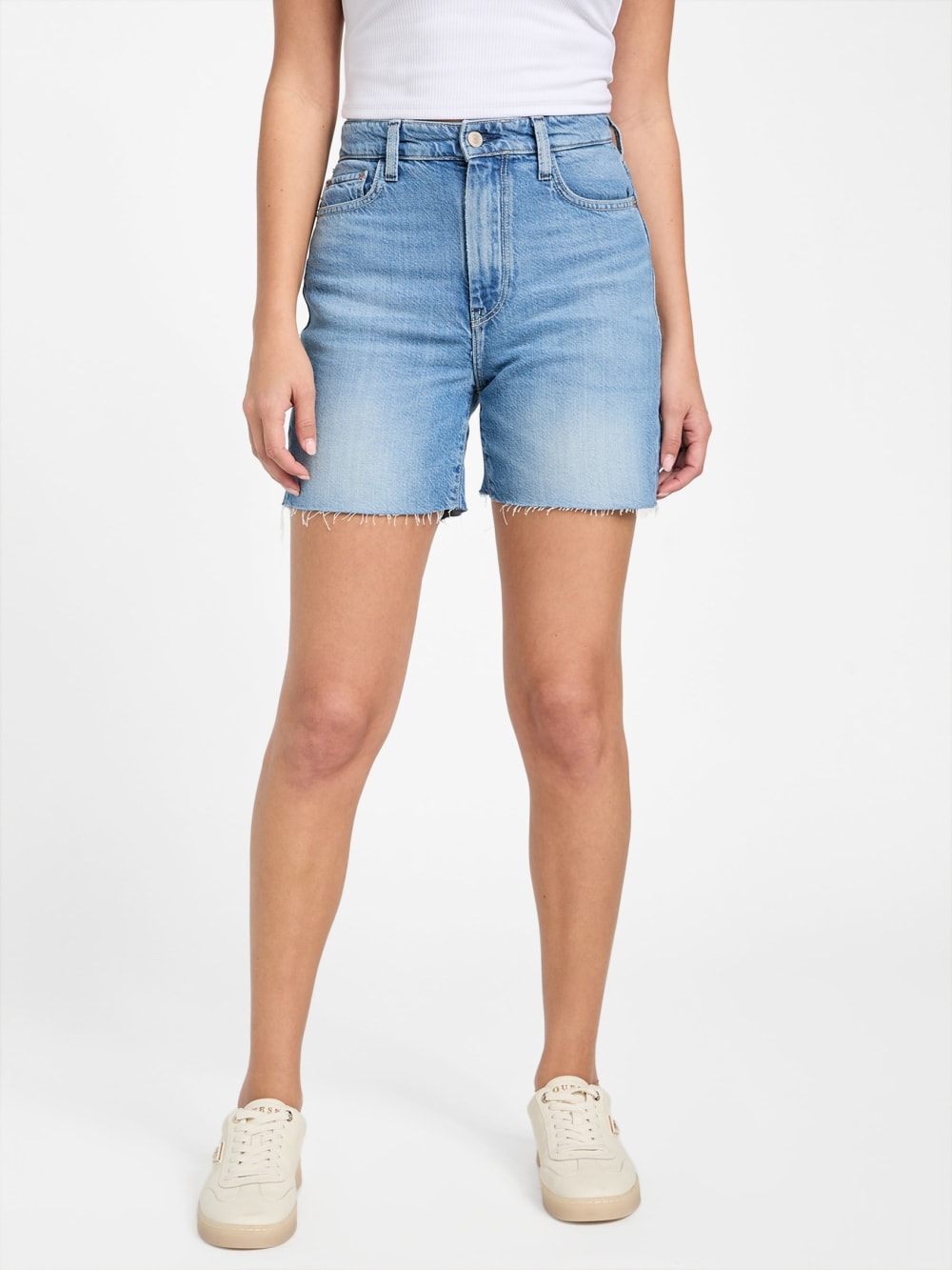 Eco 80s Pedal Denim Shorts - Guess