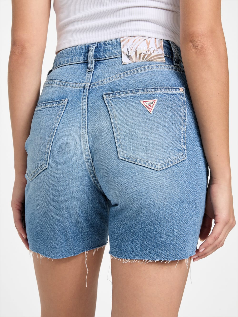 Eco 80s Pedal Denim Shorts - Guess