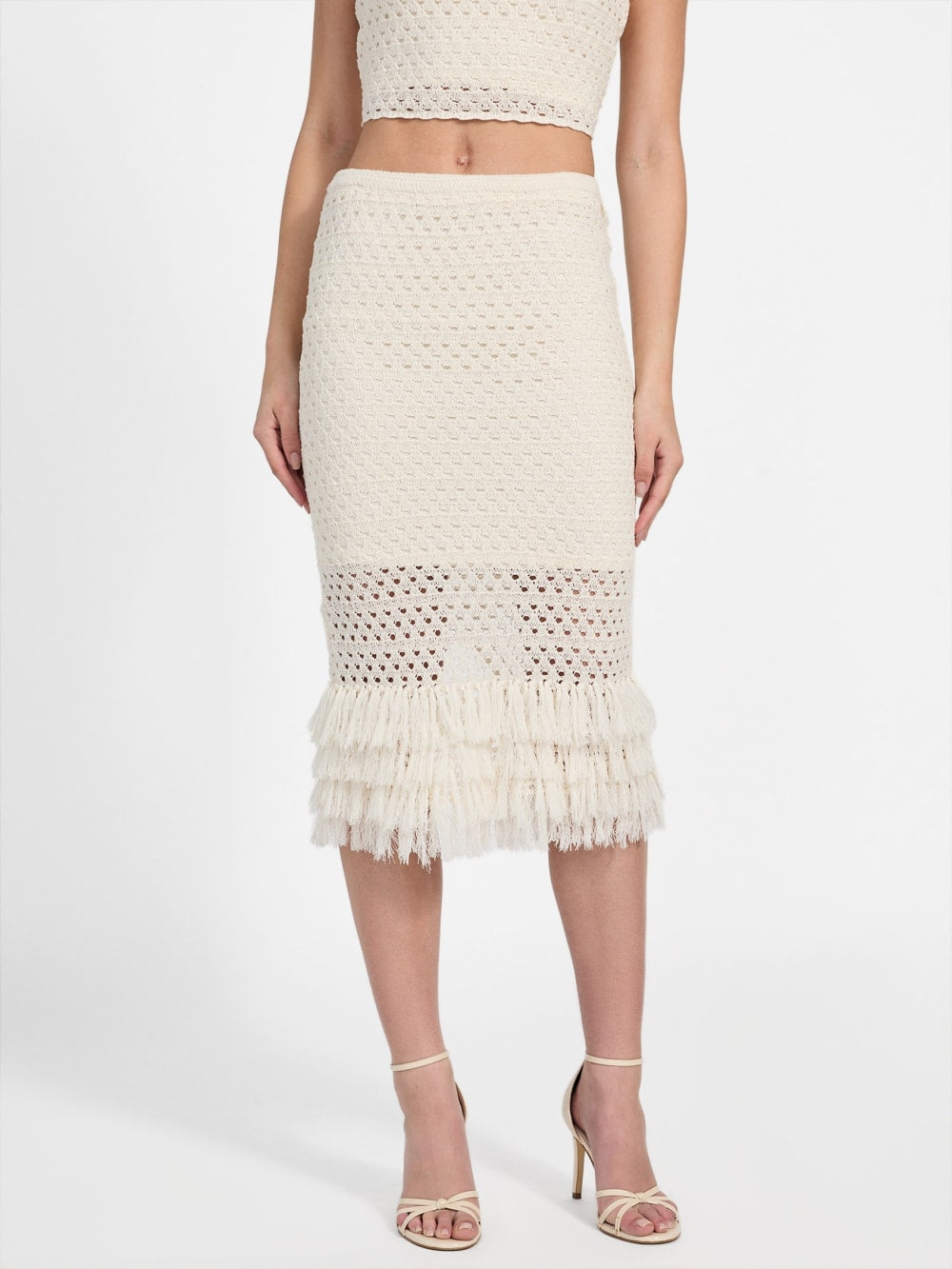 Eco Luca Fringe Hem Skirt - Guess