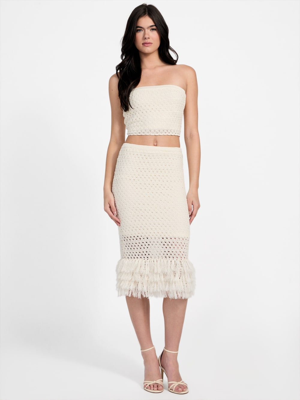 Eco Luca Fringe Hem Skirt - Guess