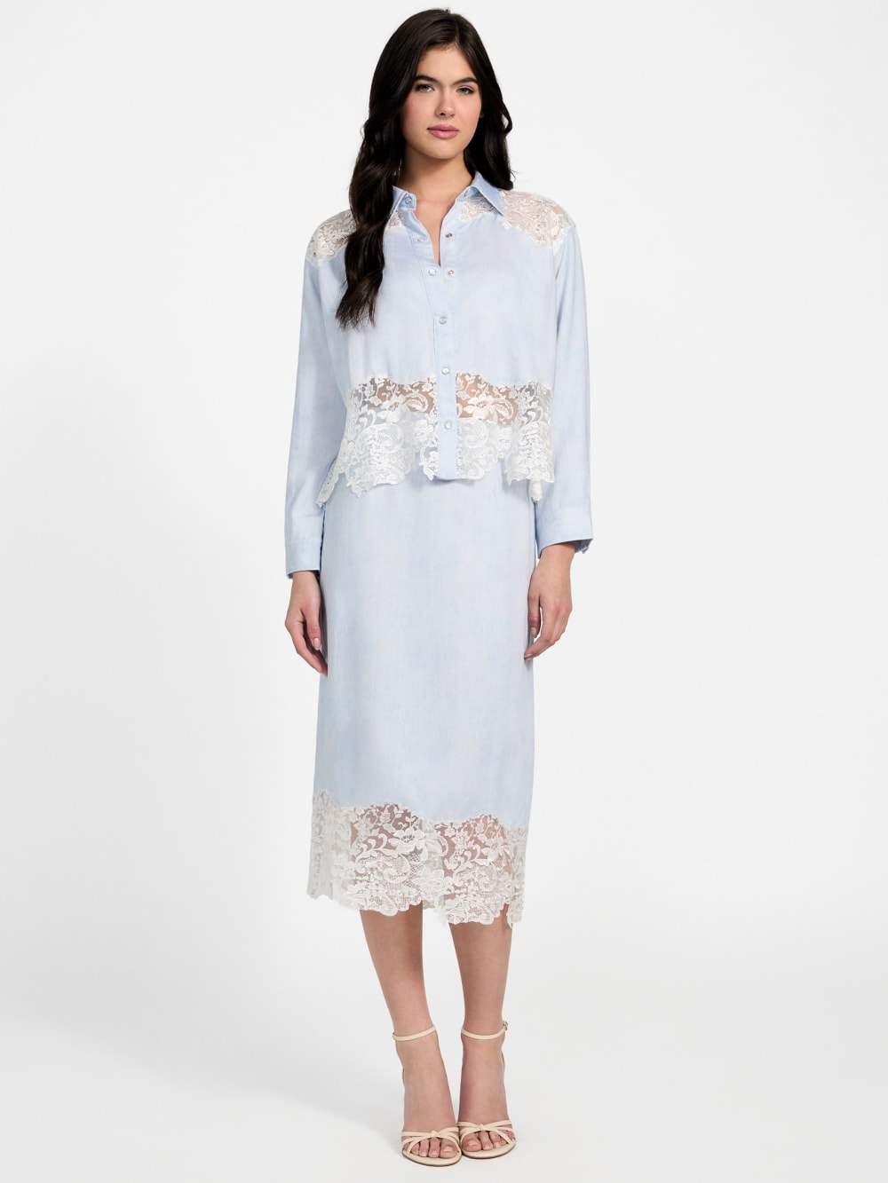 Lana Midi Lace Skirt - Guess