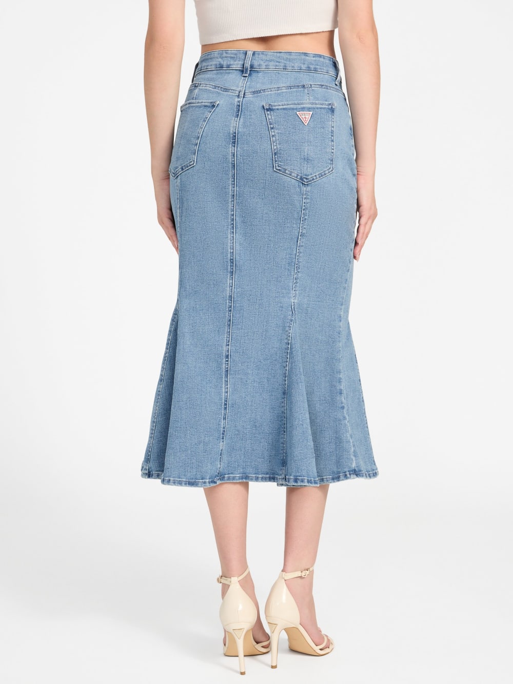 Lia Denim Midi Skirt - Guess