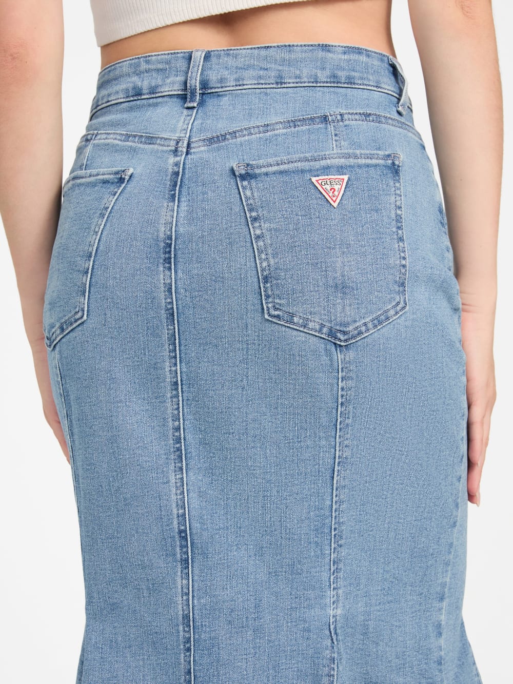 Lia Denim Midi Skirt - Guess