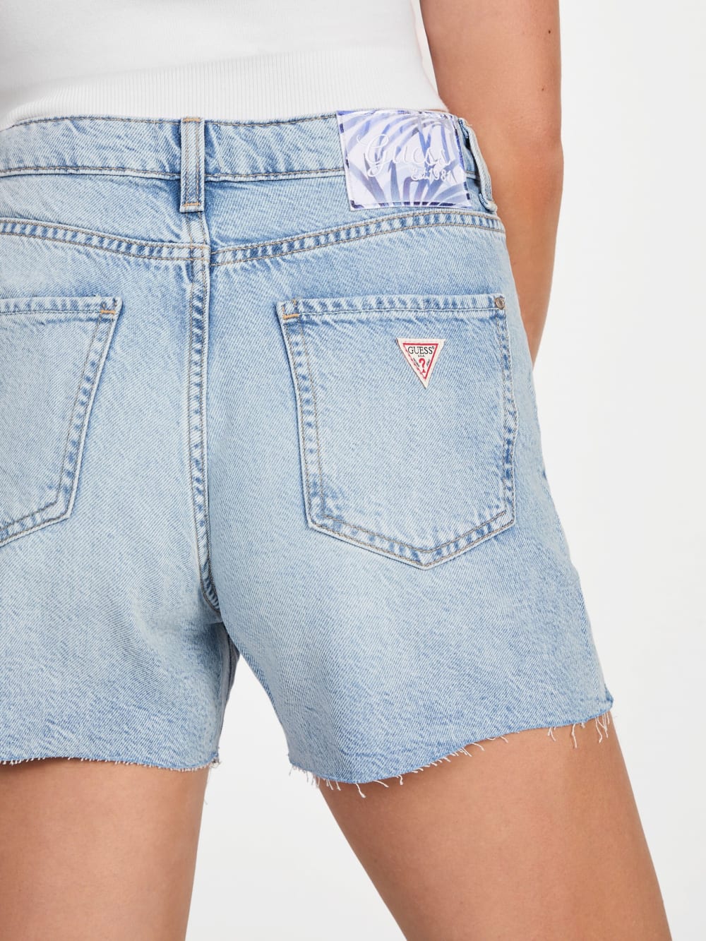 Eco Featherweight Relaxed Midi Denim Shorts - Guess
