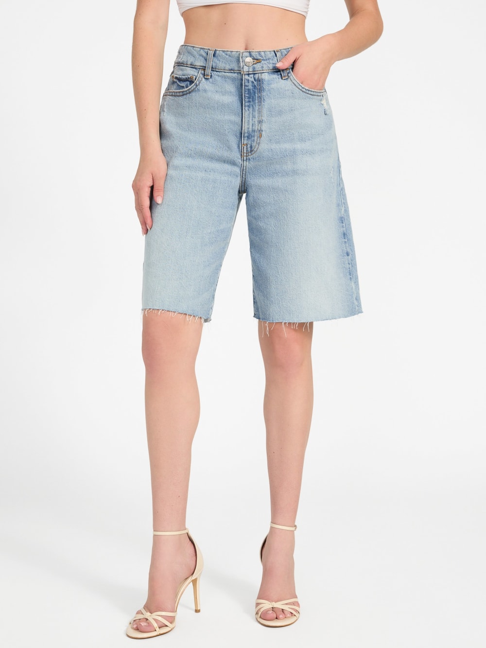 Eco Kai Wide-Leg Shorts - Guess