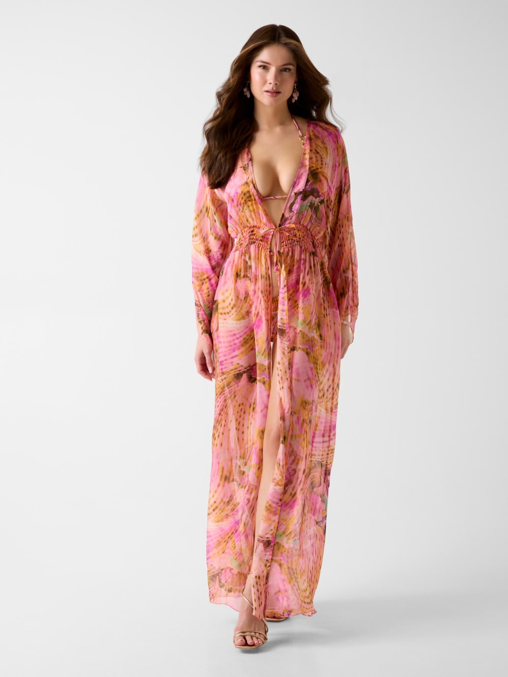 Silk-blend kimono - Guess