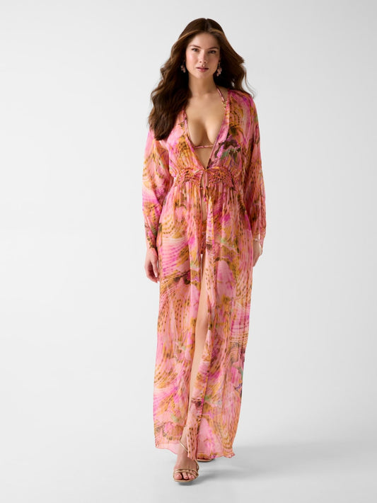 Silk-blend kimono - Guess