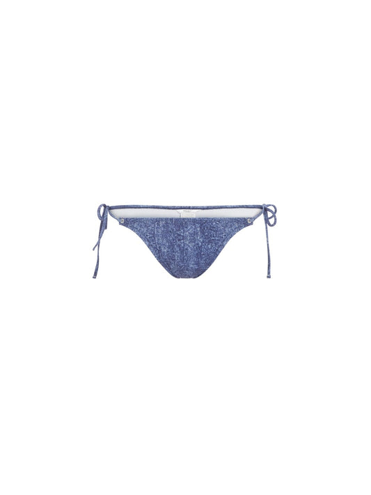 Denim Print Triangle Swim Bottoms - Guess