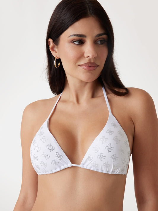 Quattro G Padded Triangle Bikini Top - Guess