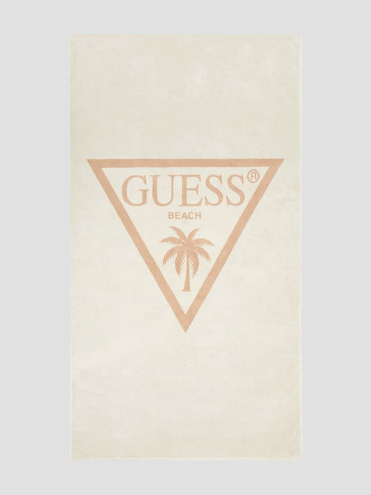 Jacquard Palm Triangle Logo Towel - Guess