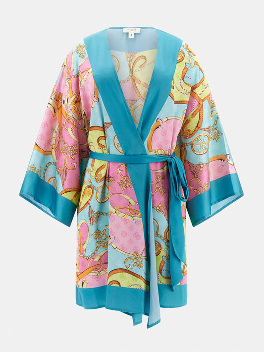 Belted Satin Kimono - Guess