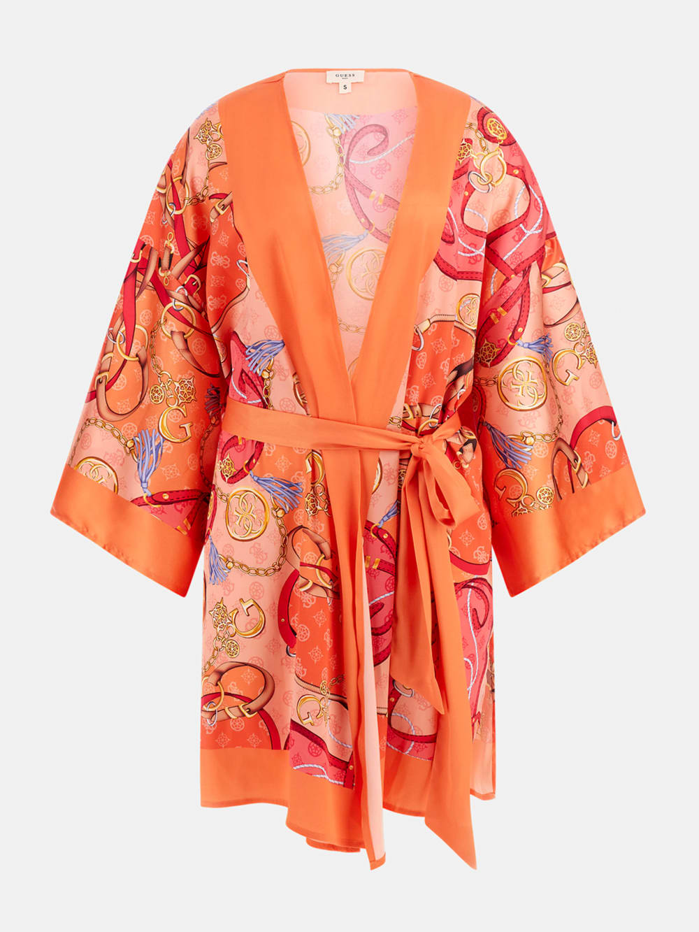 Belted Satin Kimono - Guess