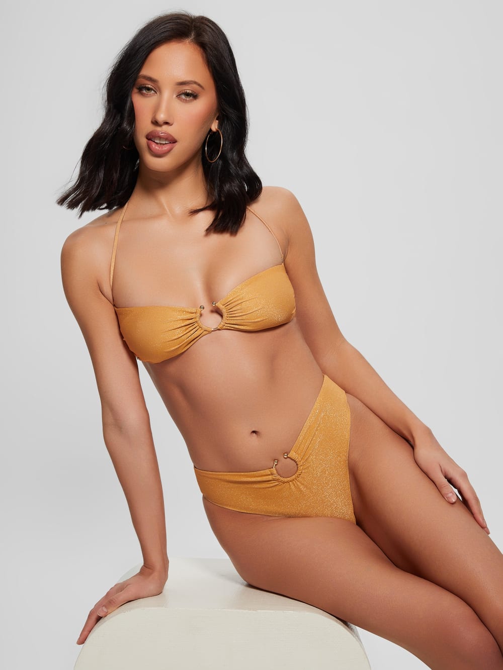 Eco High-Waist Brazilian Bikini Bottoms - Guess