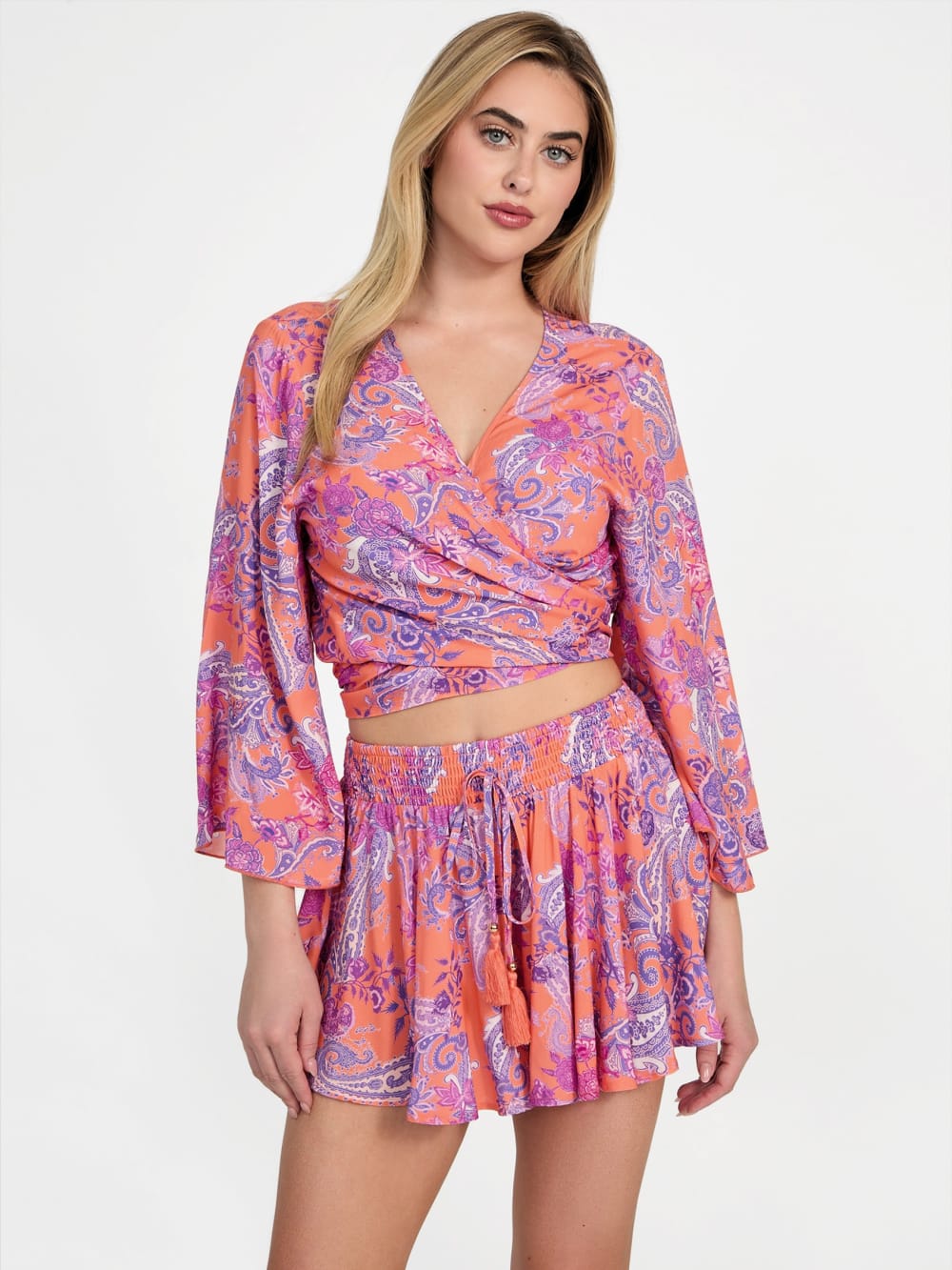 Eco Knotted Cropped Kimono - Guess