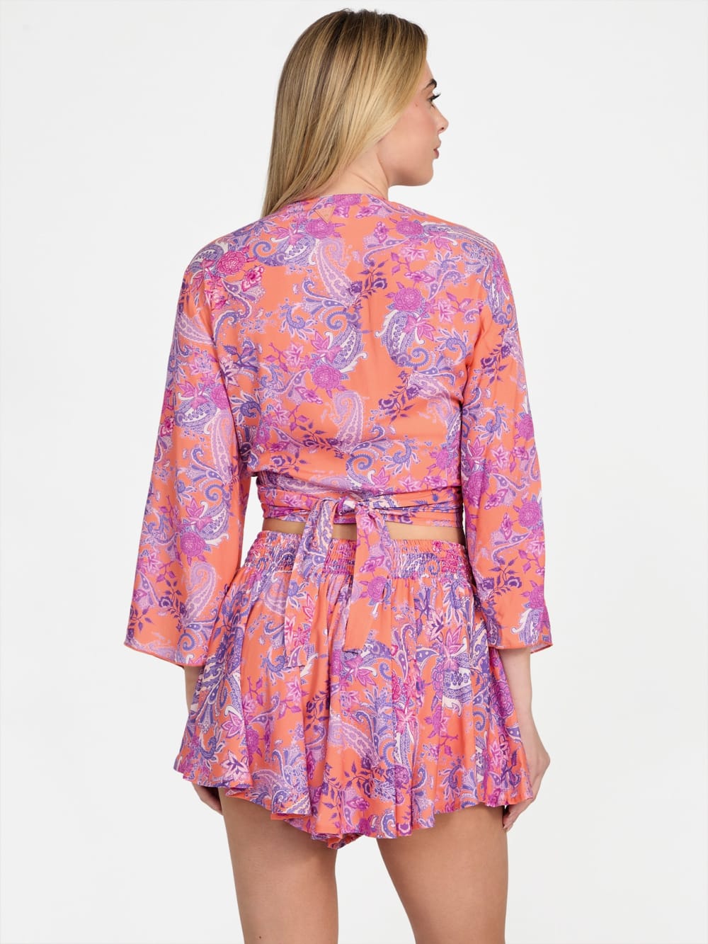 Eco Knotted Cropped Kimono - Guess