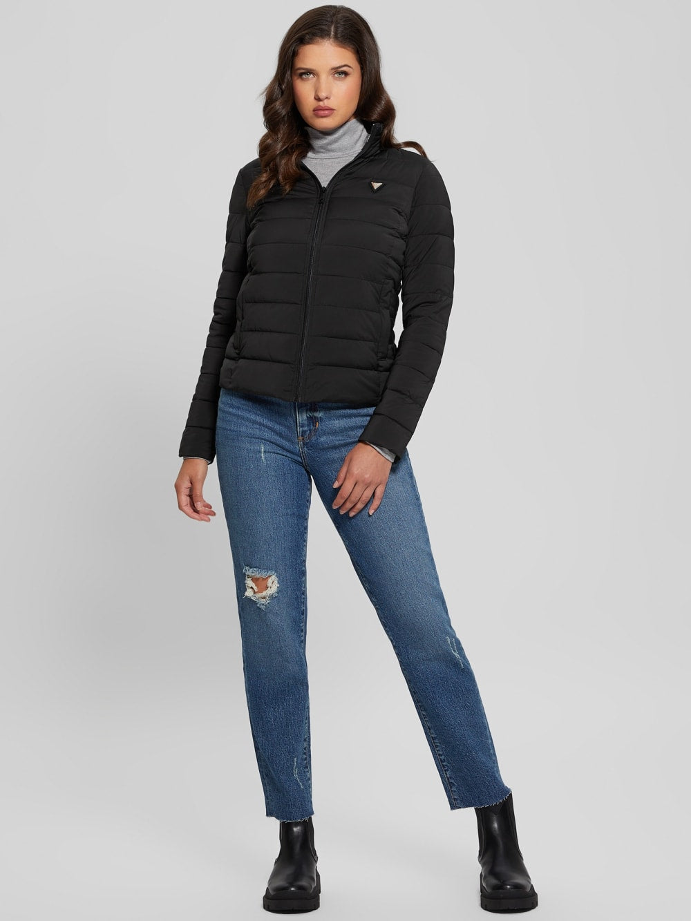 Diann Heavy Hooded Puffer Jacket - Guess