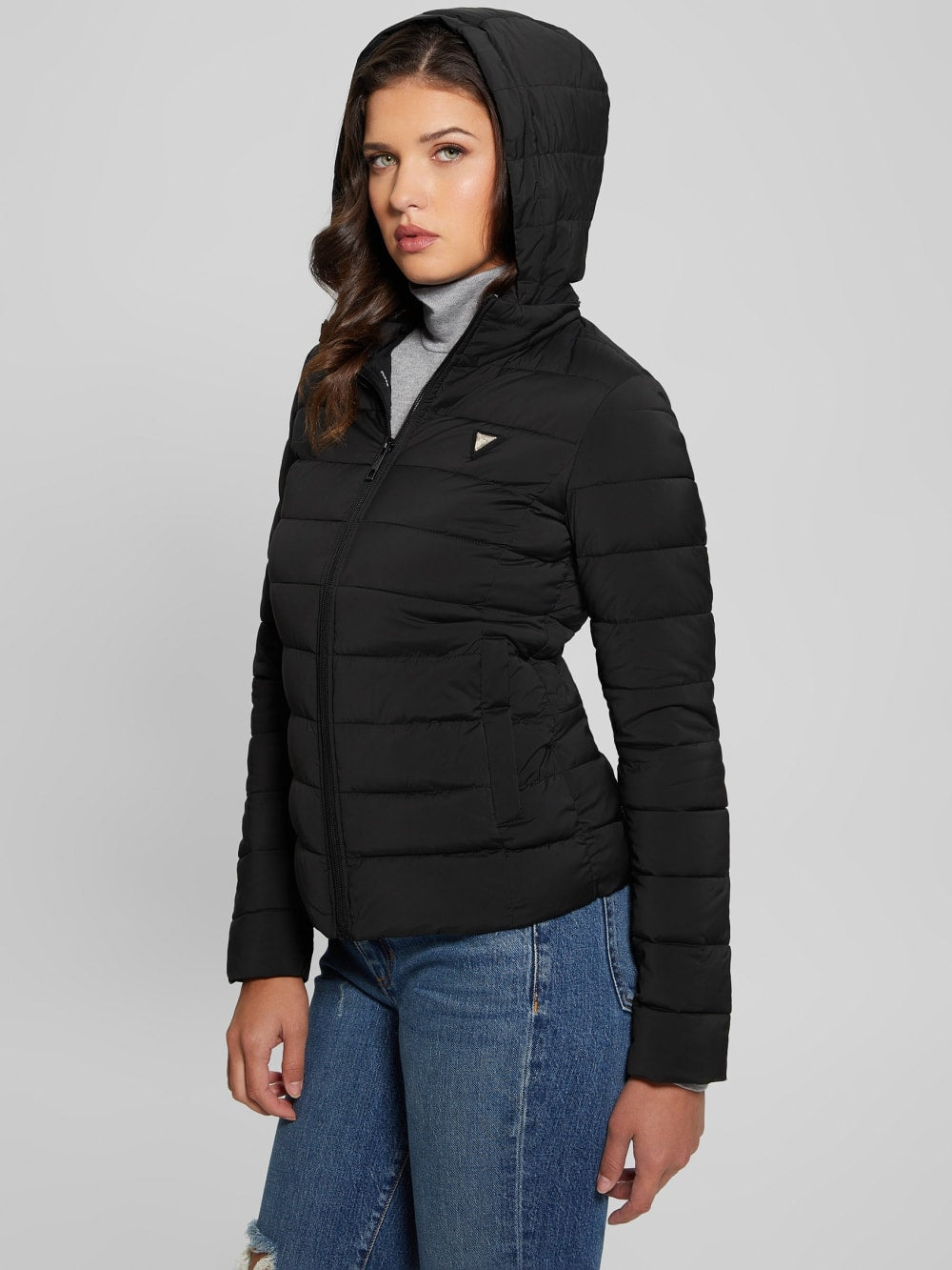 Diann Heavy Hooded Puffer Jacket - Guess