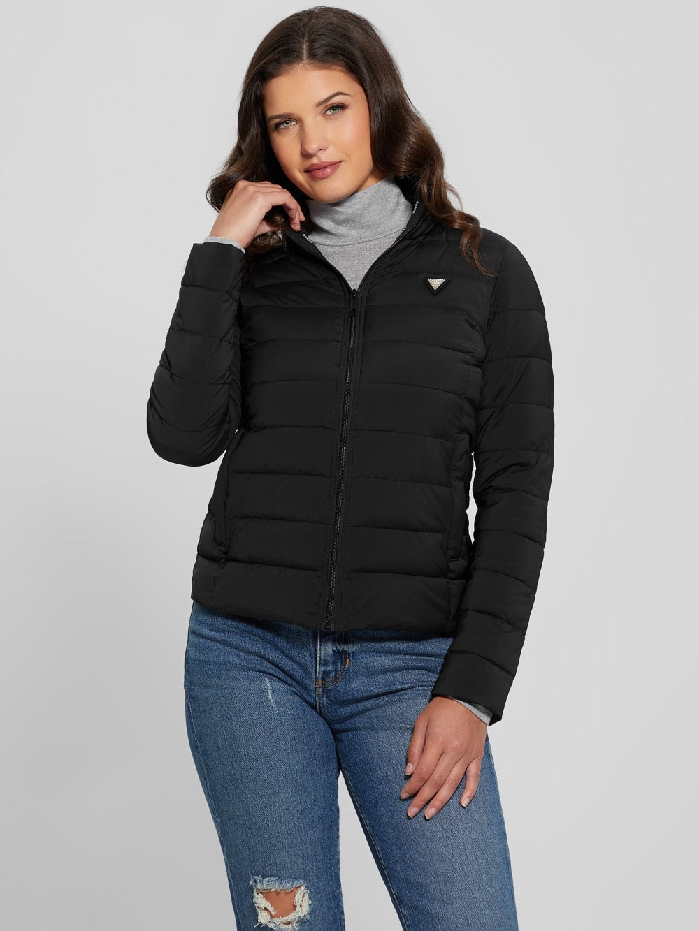 Diann Heavy Hooded Puffer Jacket - Guess