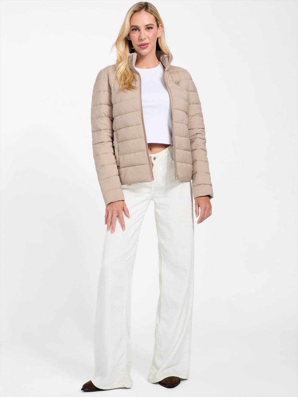 Diann Heavy Hooded Puffer Jacket - Guess