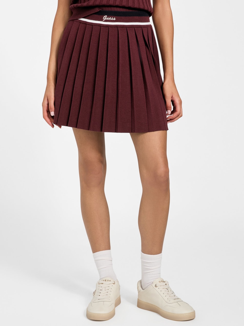 Sabina Pleated Sweater Skirt - Guess