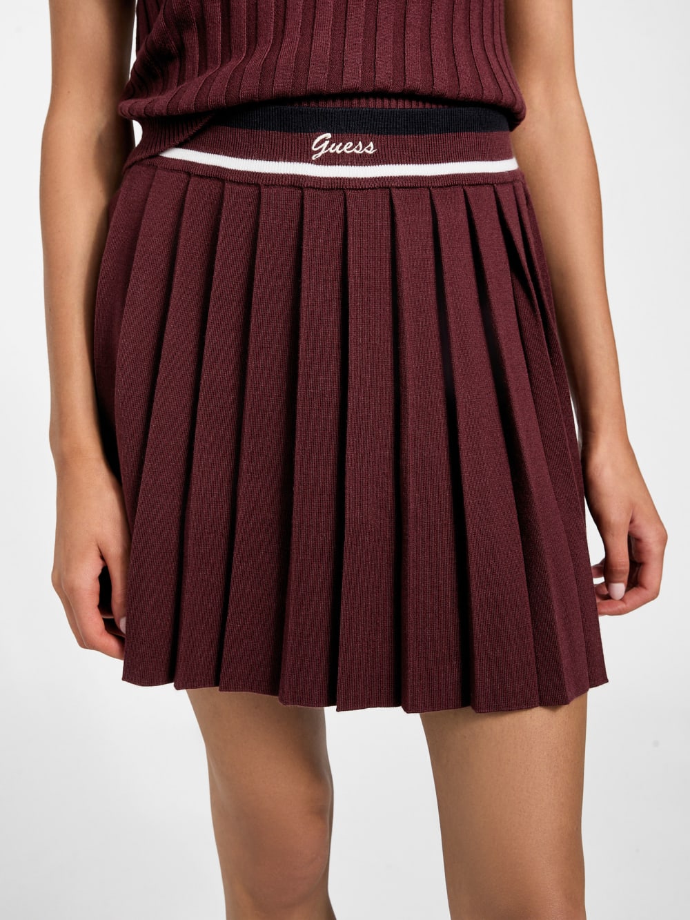 Sabina Pleated Sweater Skirt - Guess