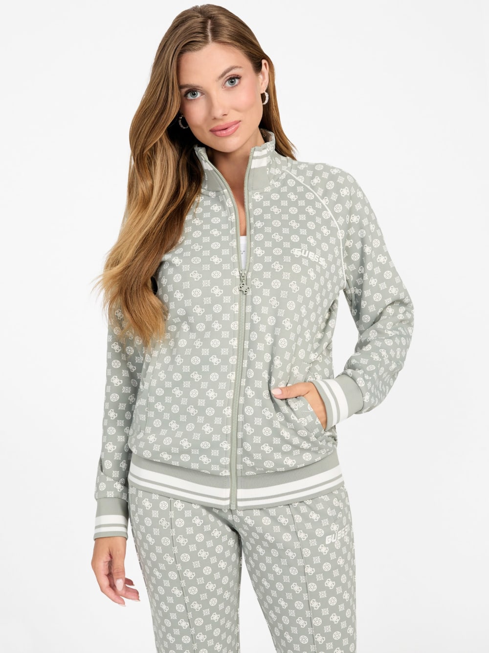 Eco Aggie Full-Zip Sweatshirt - Guess