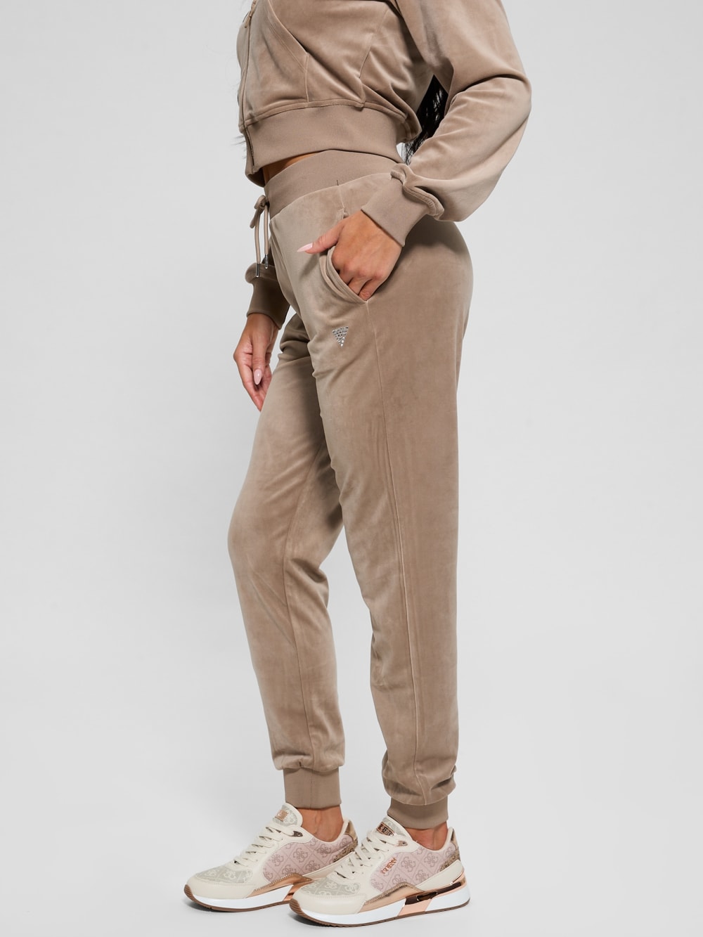 Eco Couture Velvet Joggers - Guess