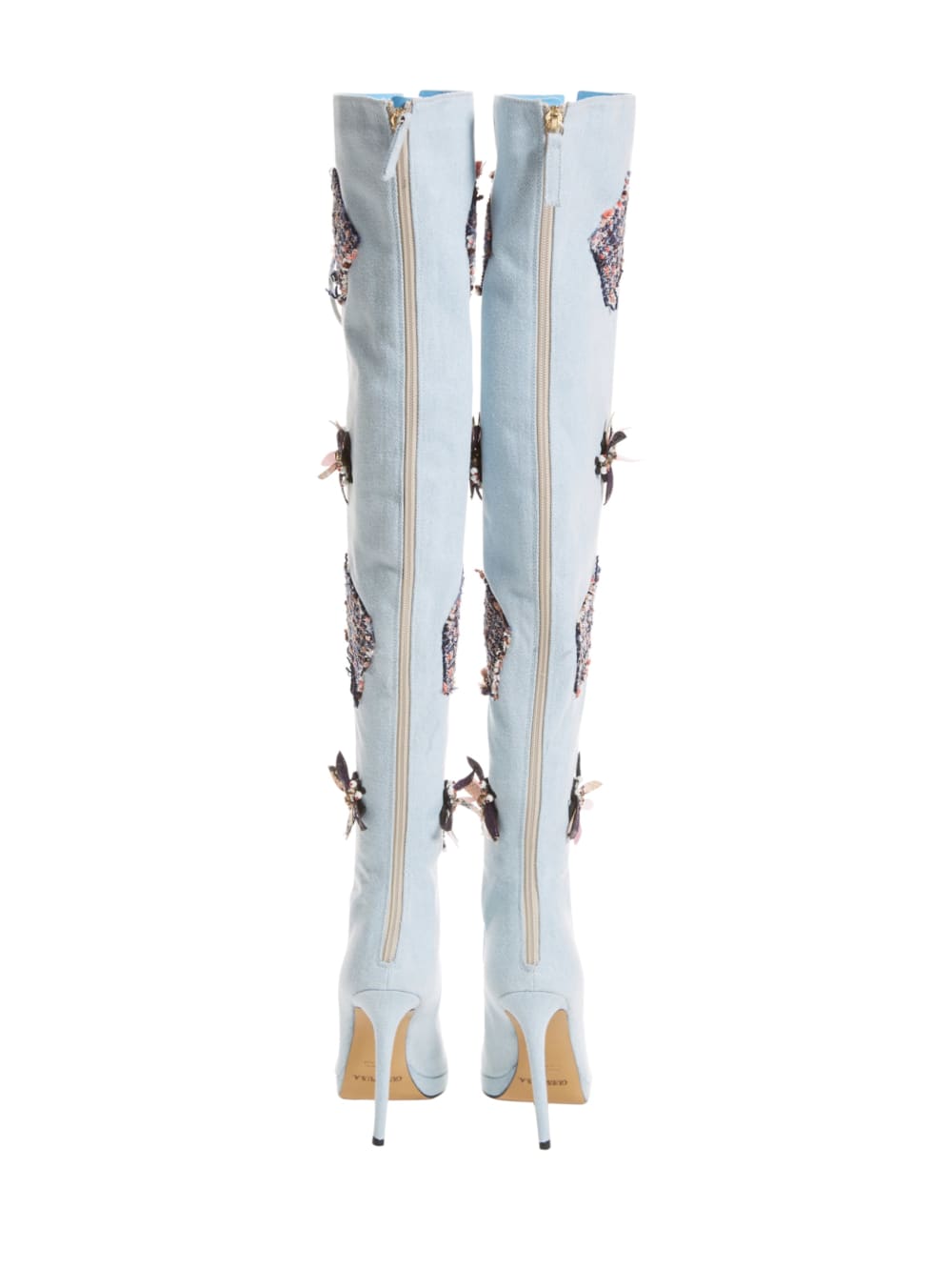 Knee-High Denim Boots - Guess