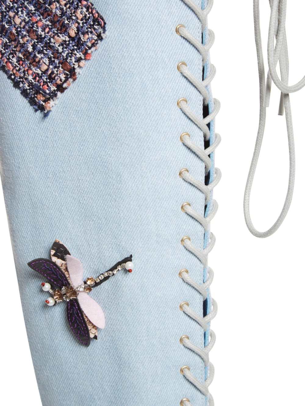 Knee-High Denim Boots - Guess