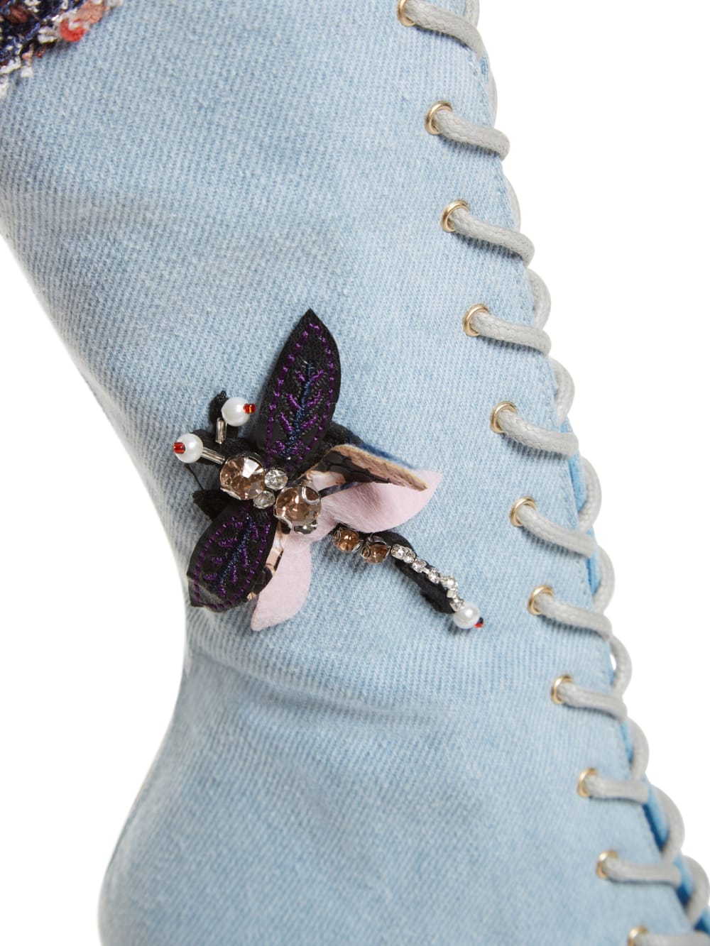 Knee-High Denim Boots - Guess