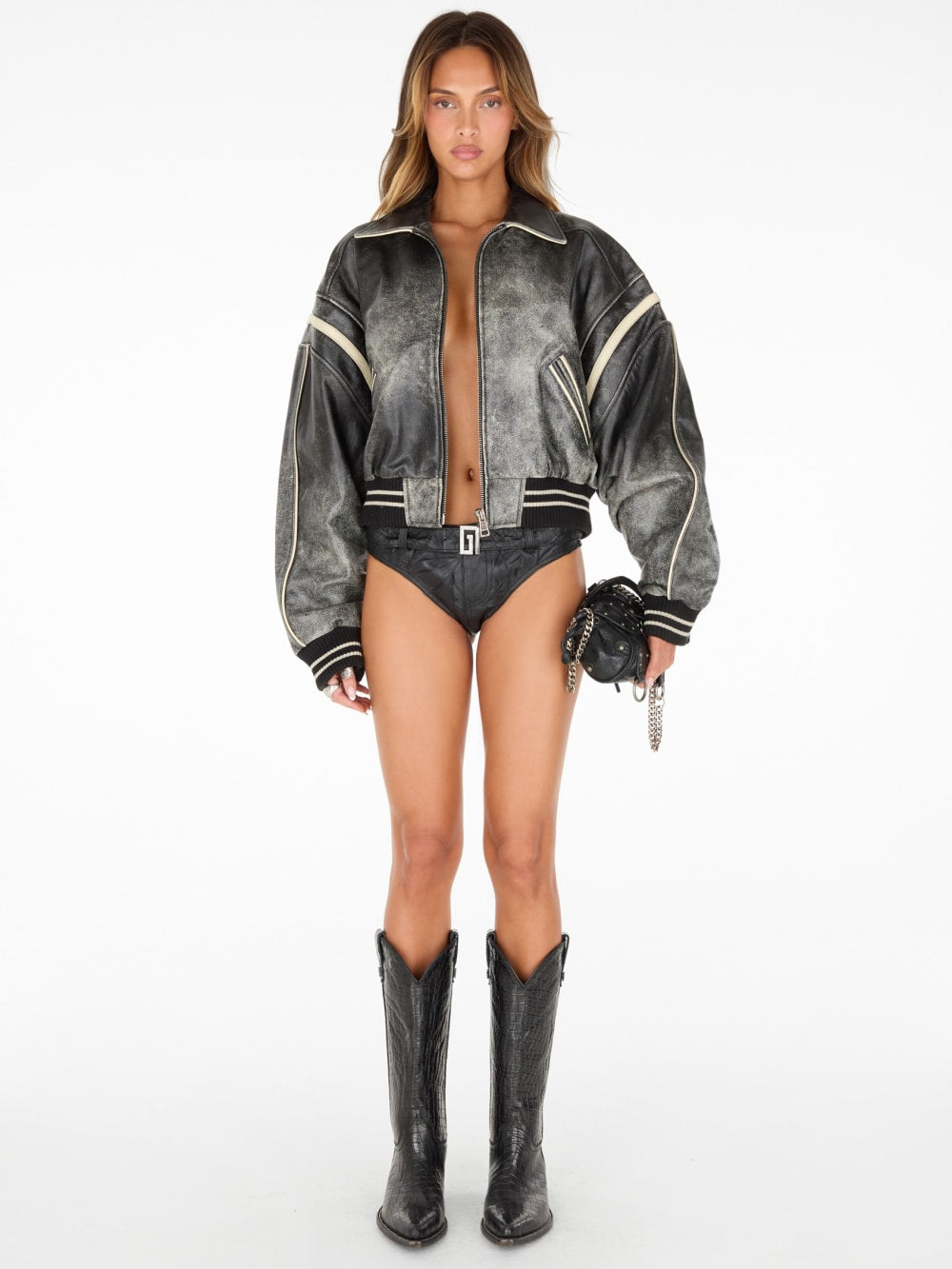 camperos leather cowboy boots - Guess
