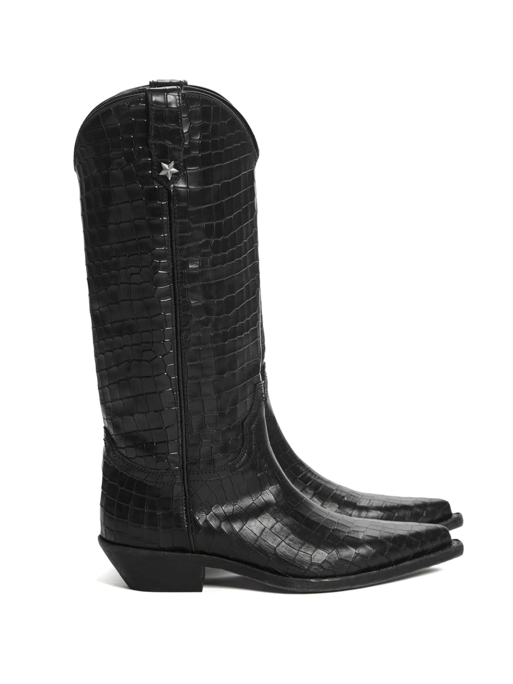camperos leather cowboy boots - Guess