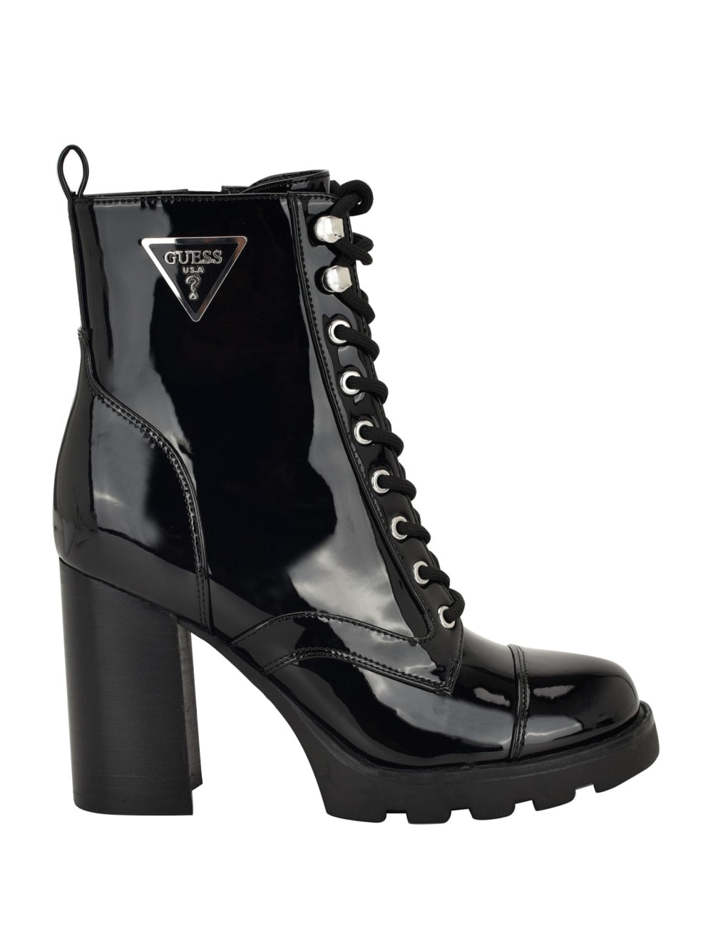 Neadyn Lace-Up Heeled Moto Booties - Guess