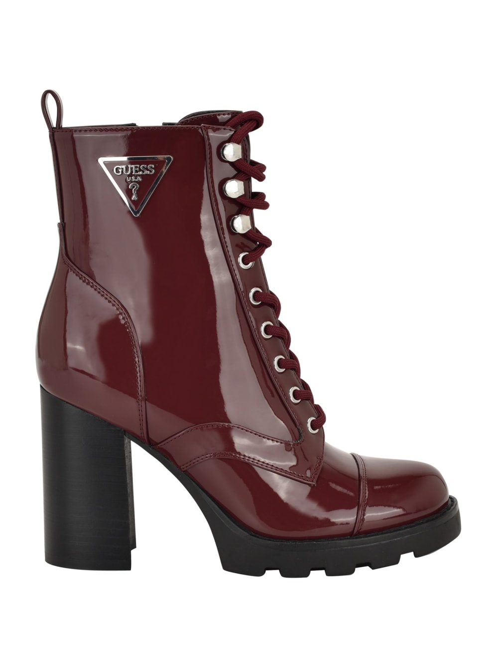 Neadyn Lace-Up Heeled Moto Booties - Guess