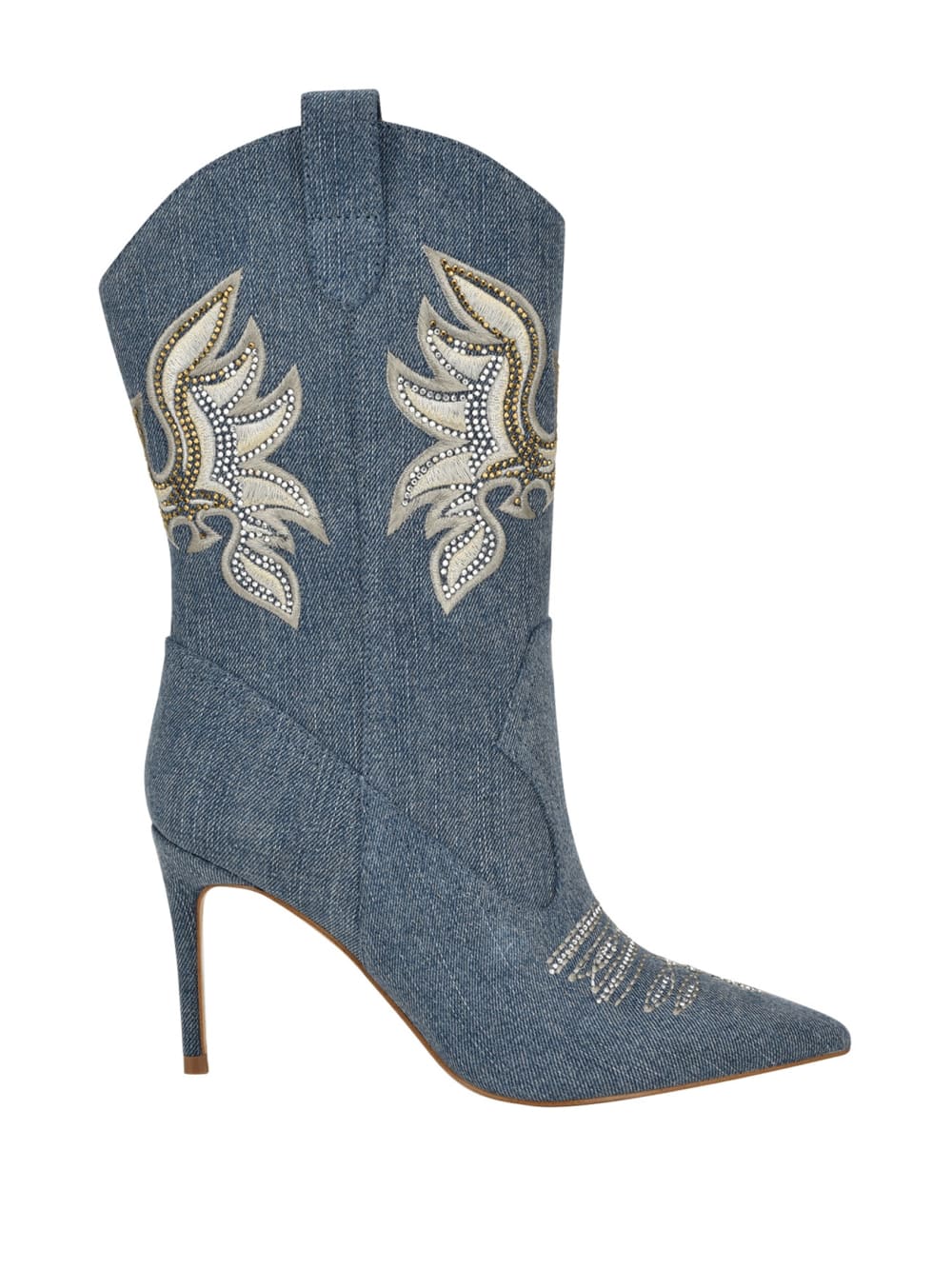 Rasima Blue Denim Booties - Guess
