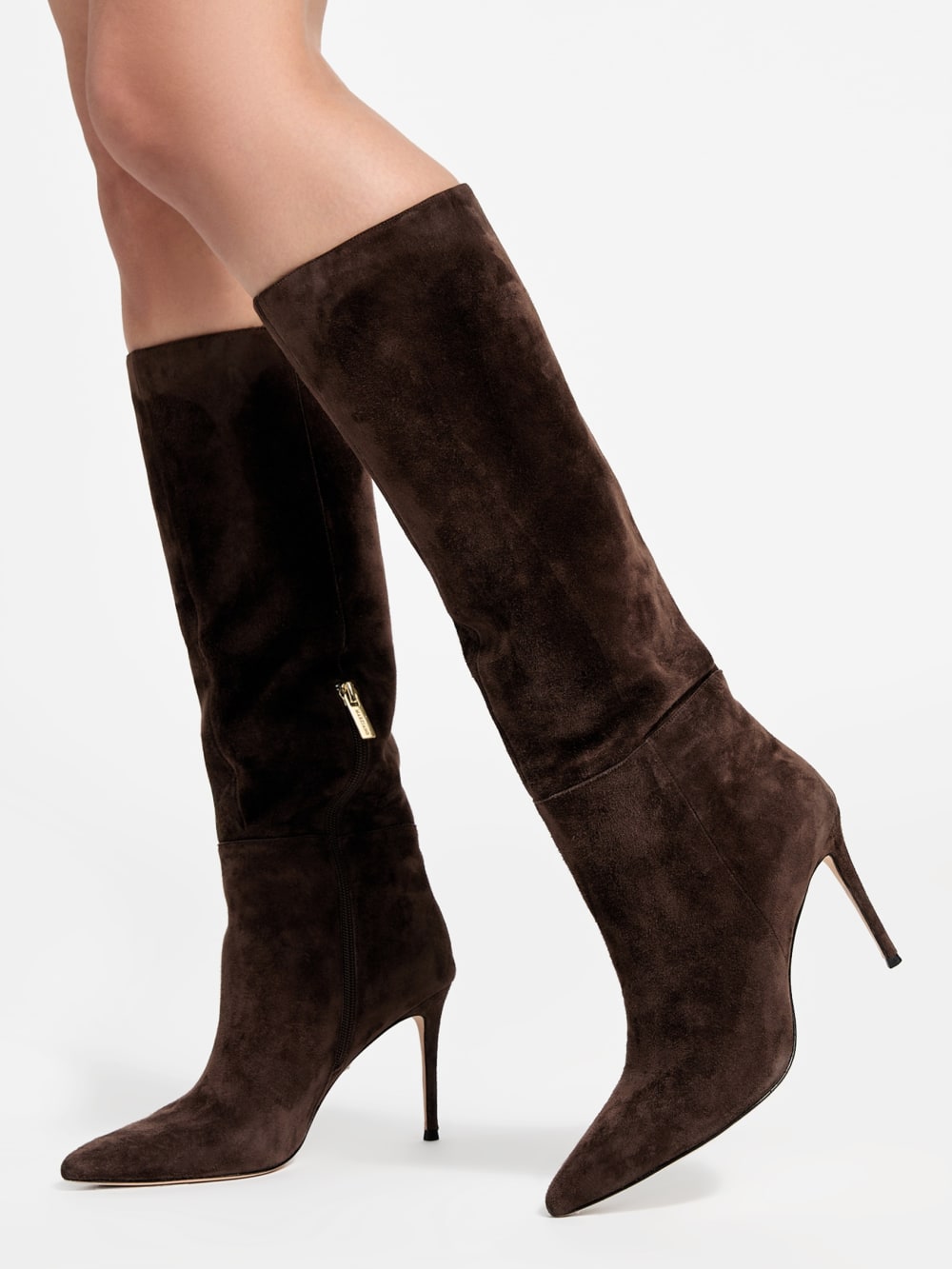 Suede Knee-High Stiletto Boot - Guess
