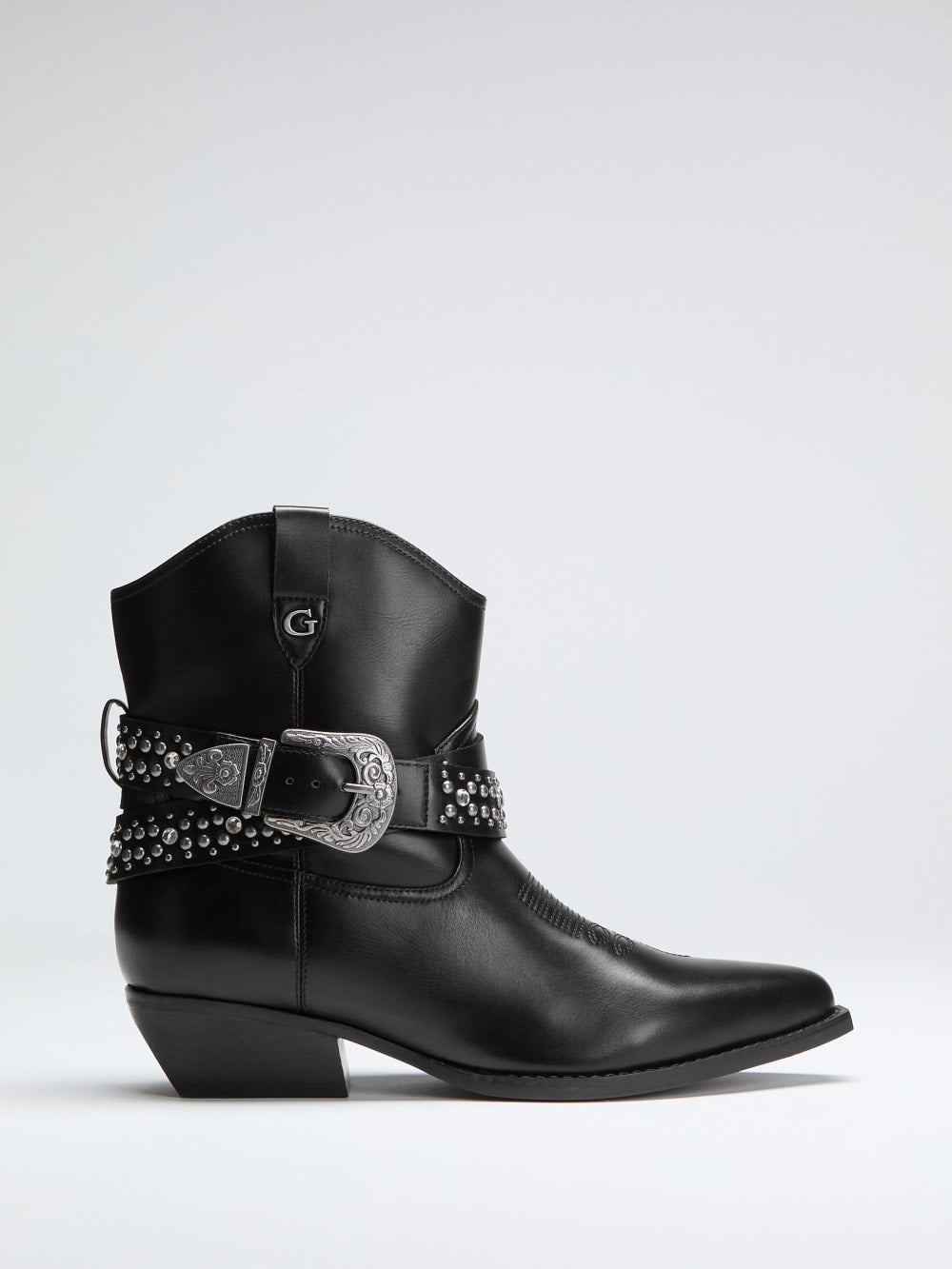 Lansly Studded Buckle Booties - Guess