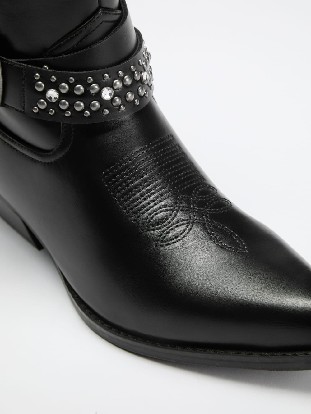 Lansly Studded Buckle Booties - Guess