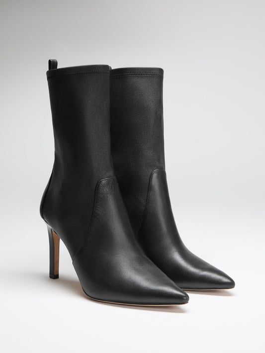 Mavrik Leather Ankle Bootie - Guess