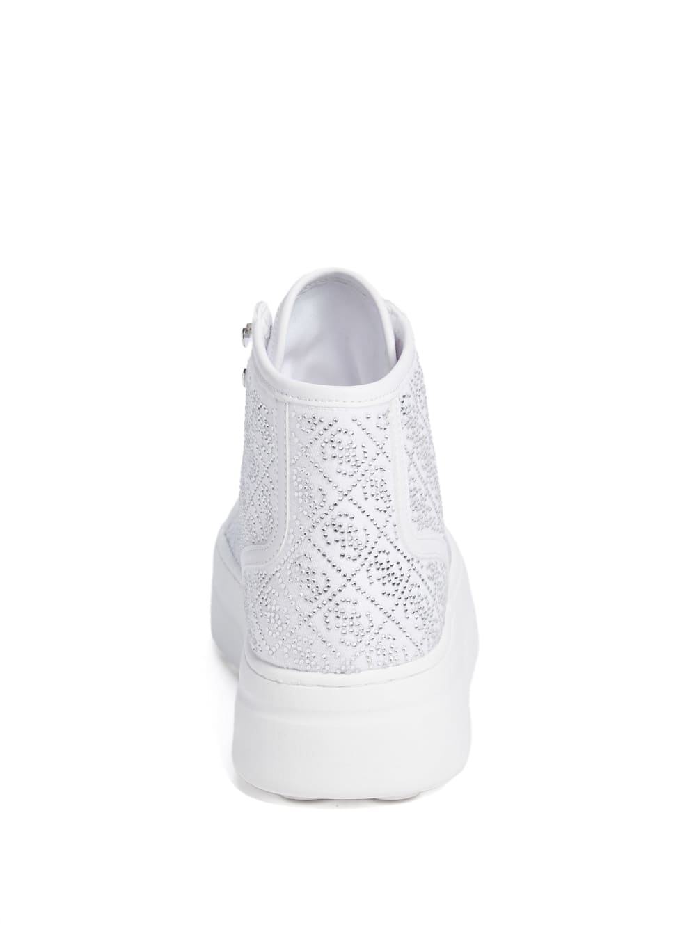 Rhinestone Quattro G High-Top Sneakers - Guess
