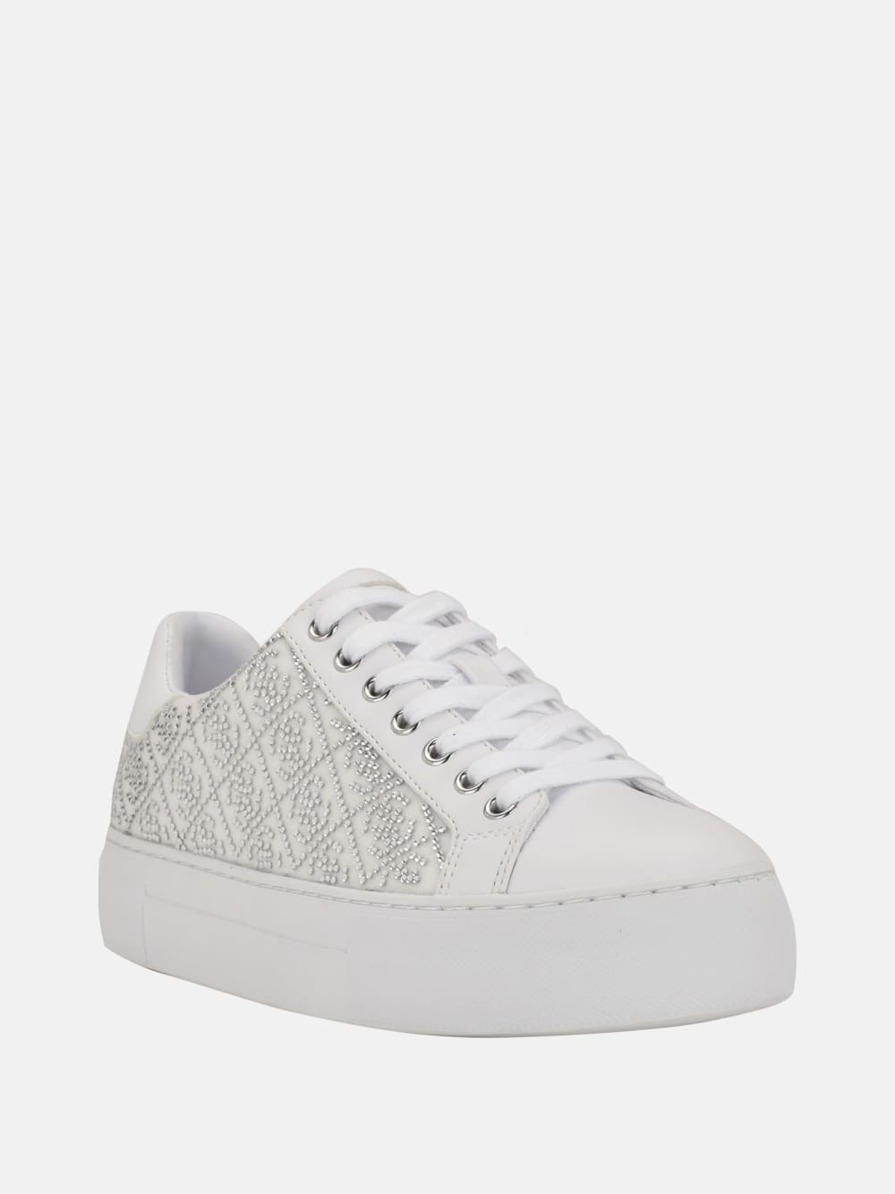 Gelsen Rhinestone Logo Low-Top Sneakers - Guess