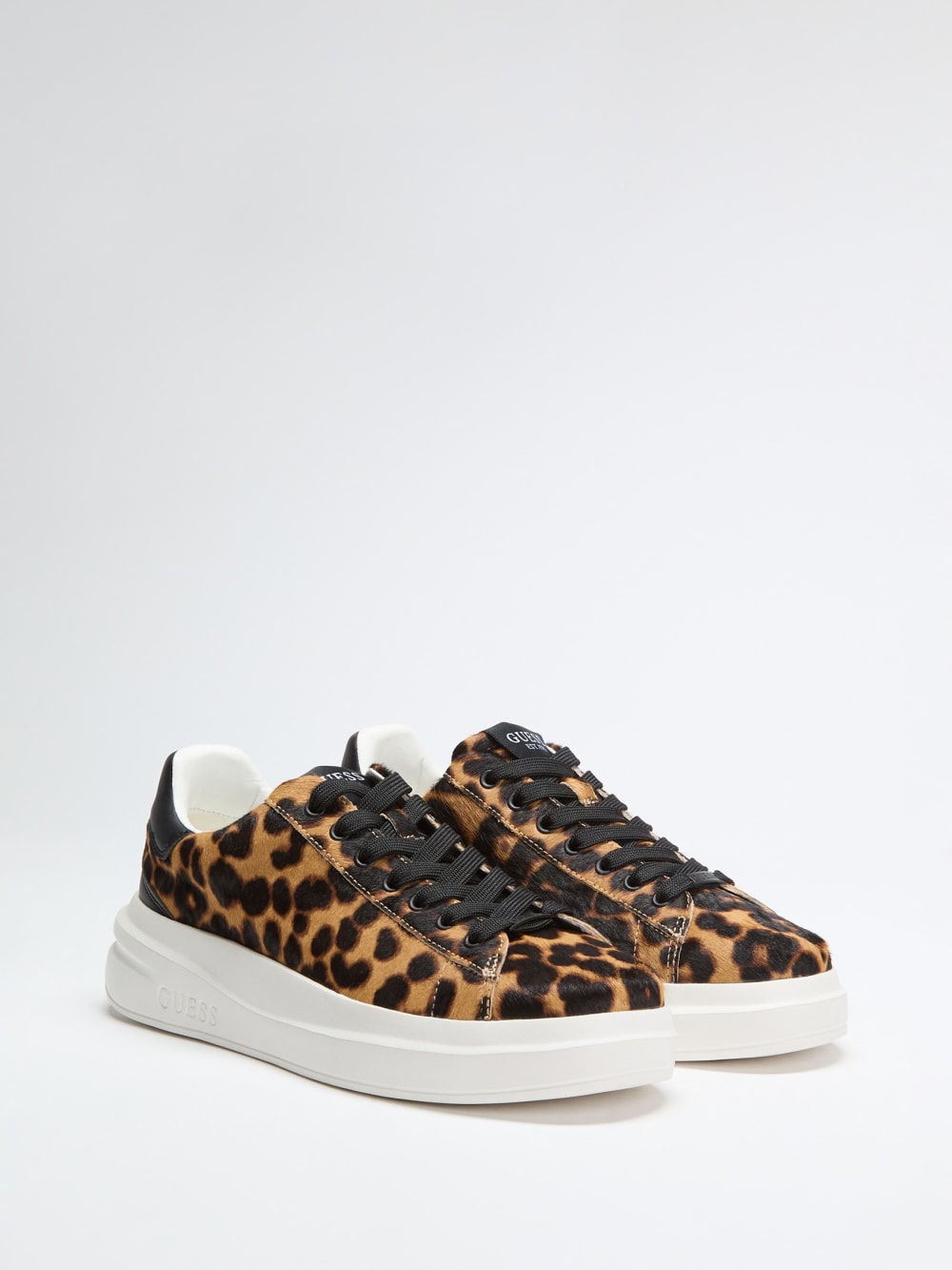 Elbinah Leopard Low-Top Sneakers - Guess
