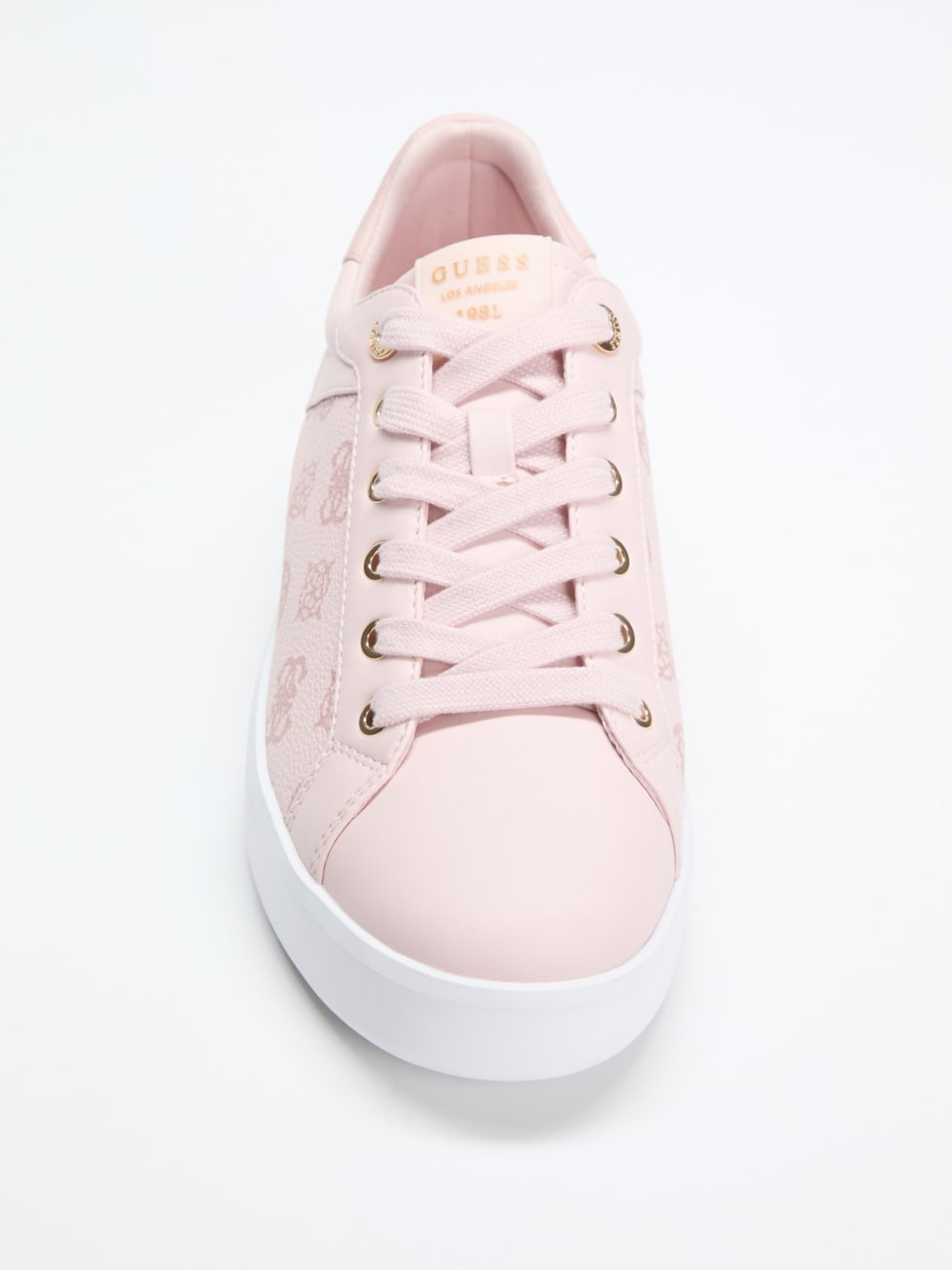 Ronii Debossed Peony Low-Top Sneakers - Guess