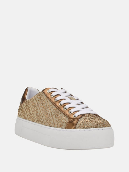Gelsen Rhinestone Logo Low-Top Sneakers - Guess