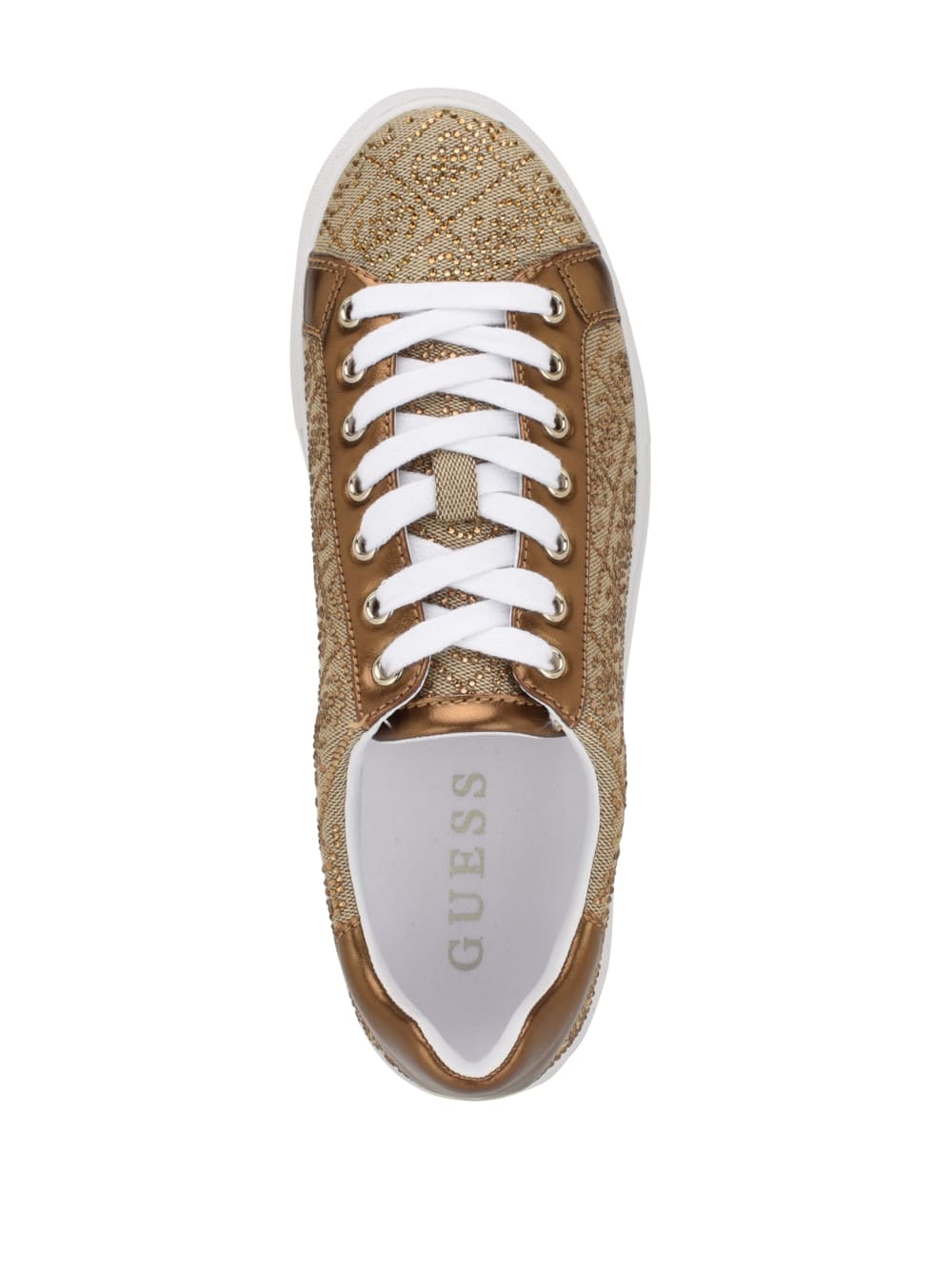 Gelsen Rhinestone Logo Low-Top Sneakers - Guess