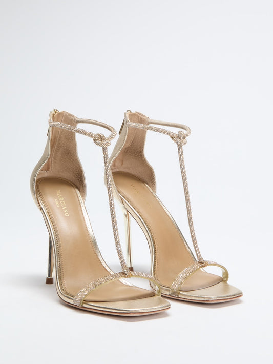 Olivia Embellished Leather Sandal - Guess