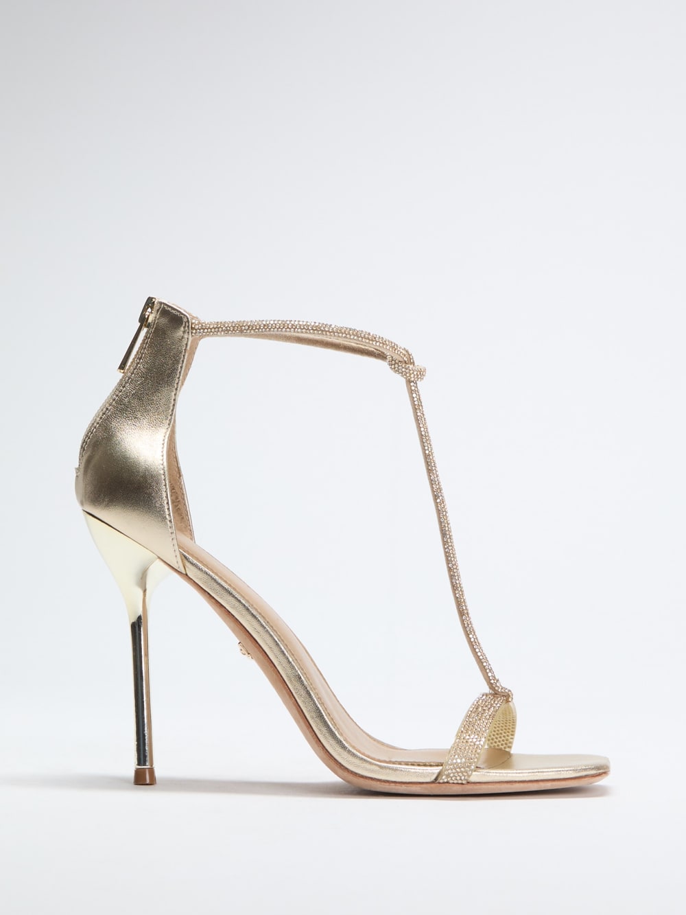Olivia Embellished Leather Sandal - Guess